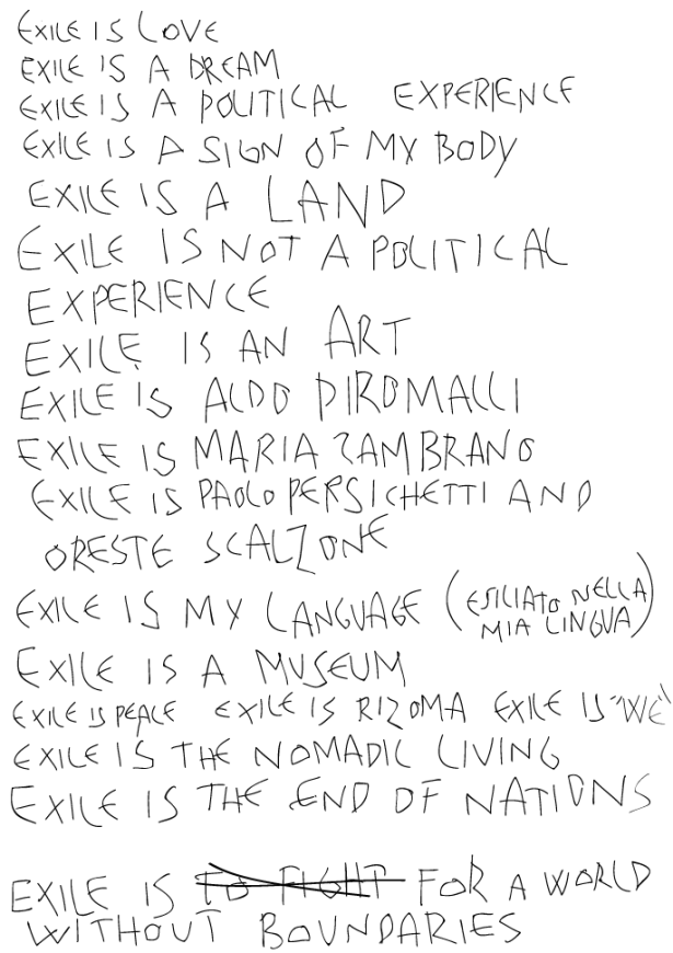 exile is...